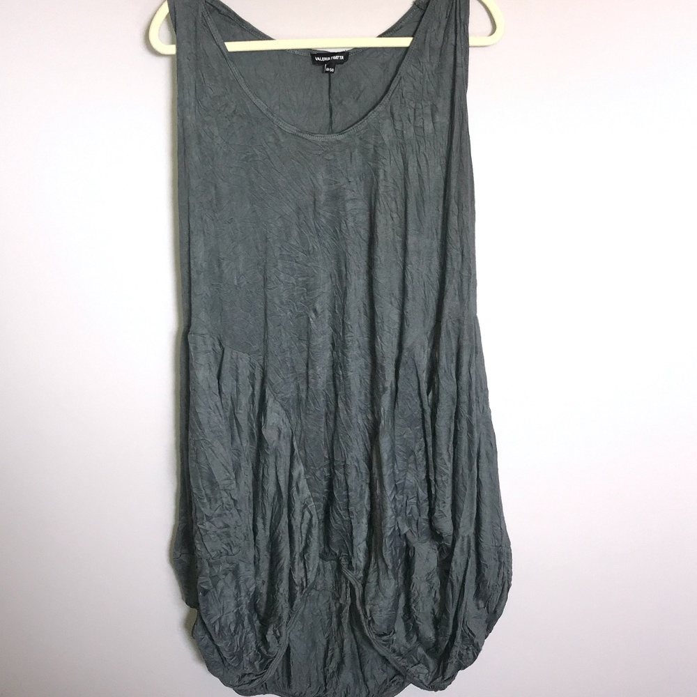 Valeria Fratta - Grey Wrinkle Summer Dress.
